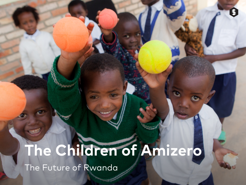 Screenshot der Storehouse-Story "The Children of Amizero" über eine Schule in Ruanda.
